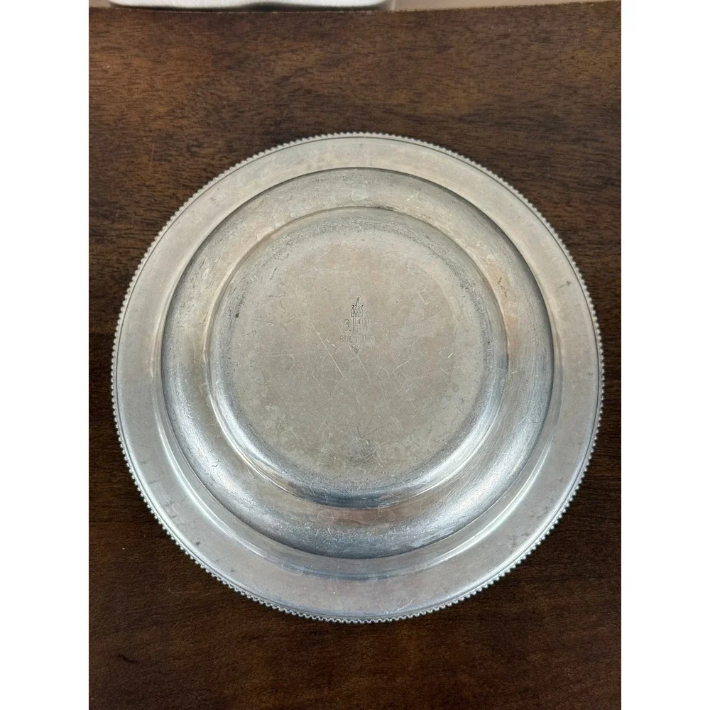 VTG 1960s BW Buenilum Hammered Aluminum‎ Covered Casserole Dish w/Lid 8 5/8
